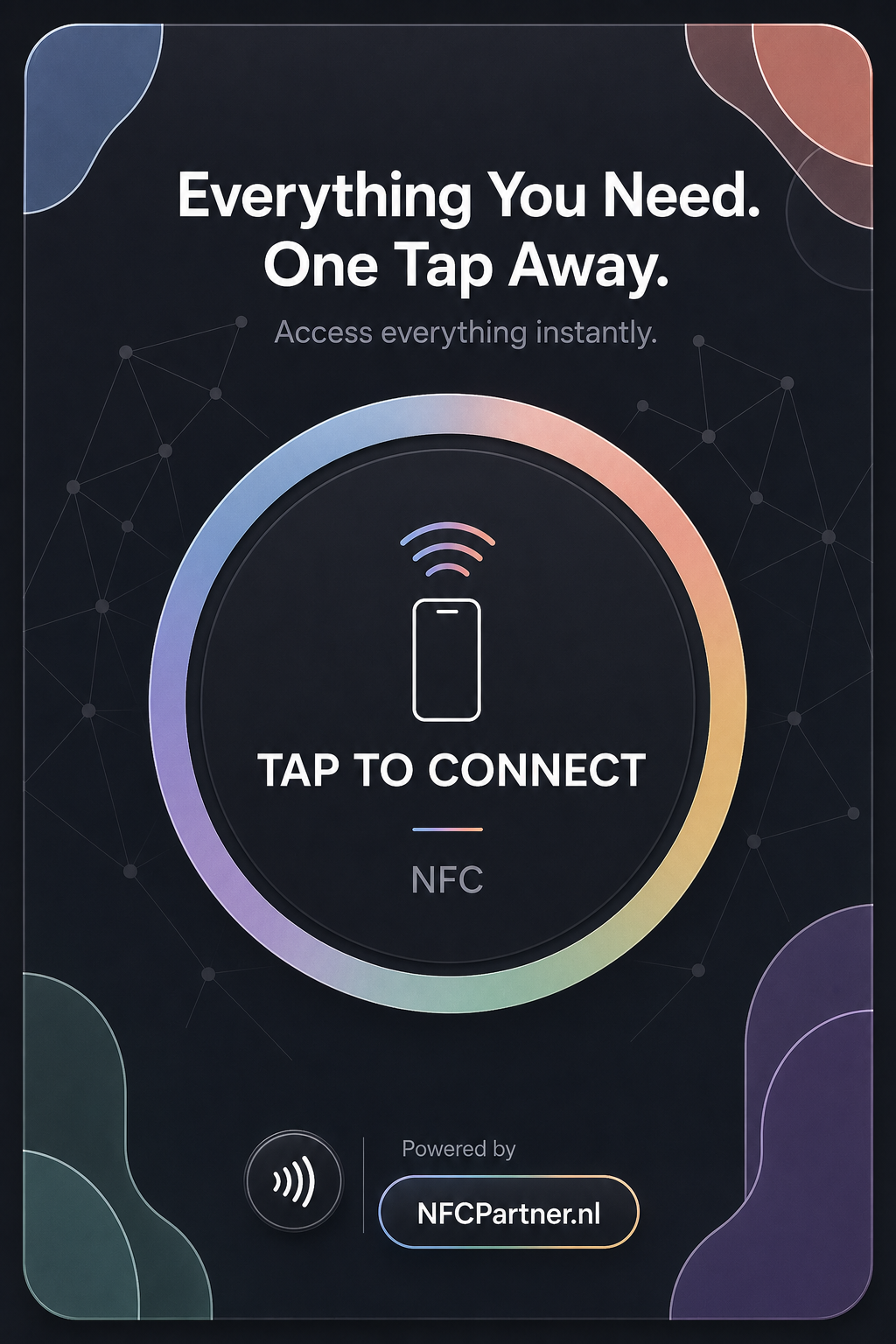 NFC Partner card — dark